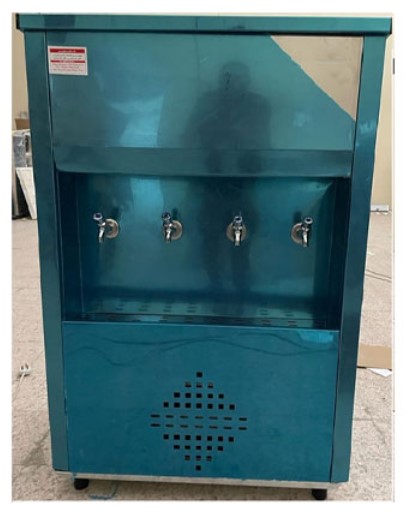 Export Water Cooler DC-85T4PR Premium 85 USG 4 Tap Stainless Steel